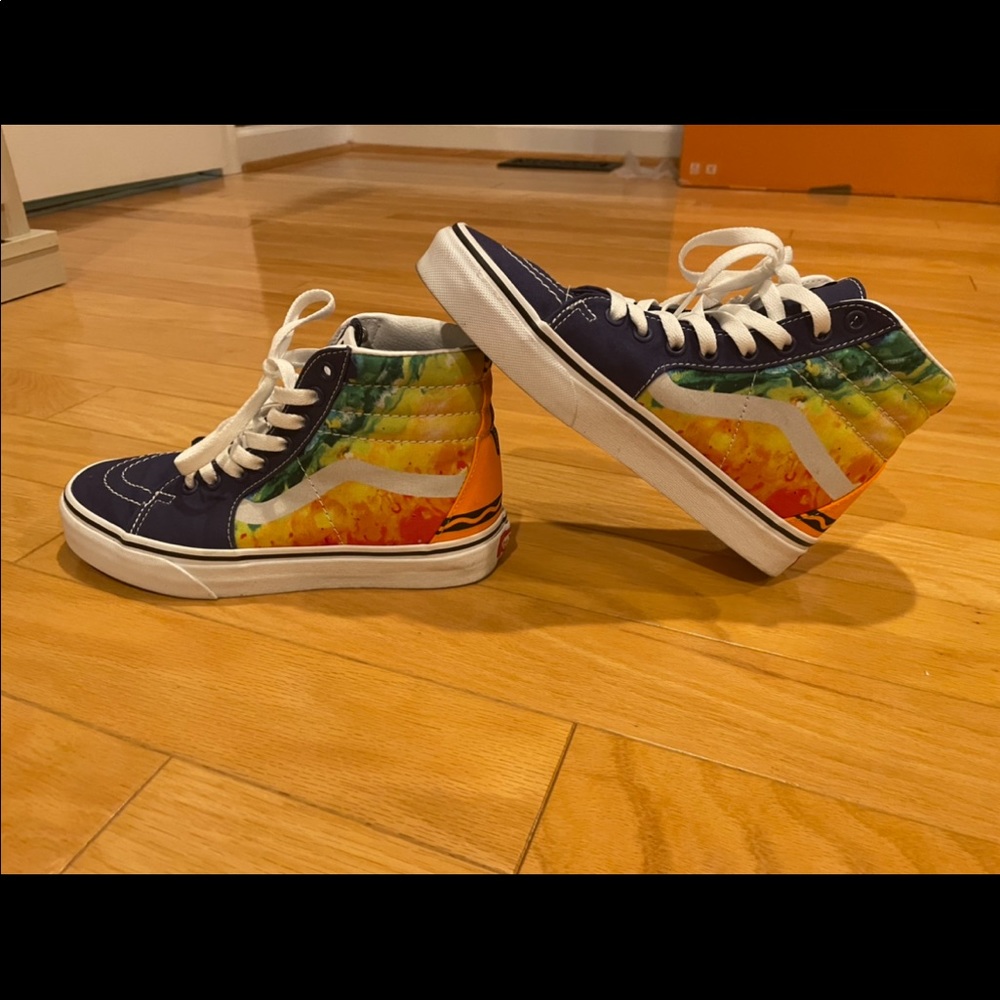 Womens crayola vans size 7